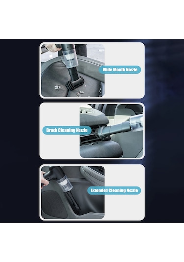 Suofeng El Fırçaslı, Geniş Ağızlı El Tipi Süpürge - 6000pa Güçlü Emme, 3.9m Kablolu, Katlanabilir, Araç/ev/ofis Temizliği İçin, Kedi Kumu Ve Tüy Temizleyici