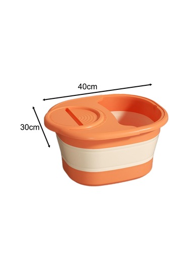 Suntek Ayak Banyosu Katlanır Katlanabilir Islatma Turuncu