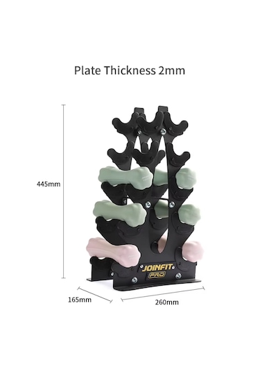 Joinfit Pro Dambıl Standı, 5 Çift Dambıl Kapasitesi Çelik