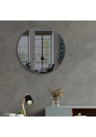 Ayna | Füme Ayna | Tasarım Kanallı | Çap60Cm