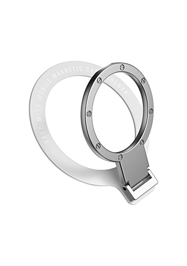 İbudim Ibudim Magsafe Manyetik Araç Standı İphone 15 14 13 Samsung Xiaomi İçin Ultra İnce Yapışkan Telefon Tutucugümüş GÜMÜŞ