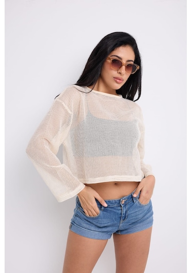 Uzun Kollu File Crop Ekru