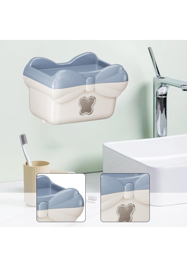 Suntek Ofis Mutfak Restoran Için Kağıt Havlu Dispenseri Duvara Mavi