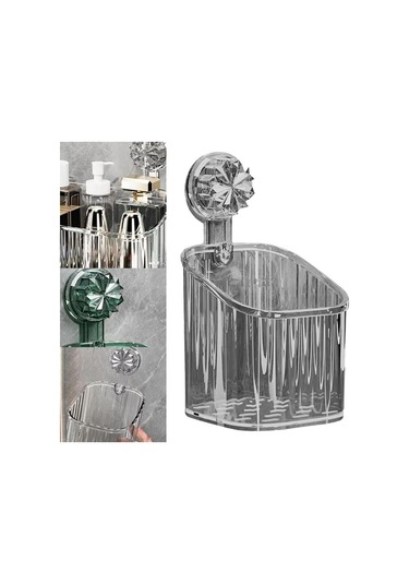 Pazly Yatak Suntek Rafı Magideal Gri-küçük Duş Çıkarılabilir Caddy Aj Çok Renkli