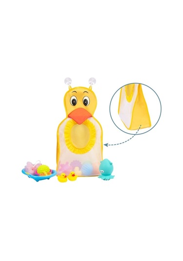 Sevi Bebe 114 Banyo Oyuncak Torbası Ördek Beyaz - Sarı
