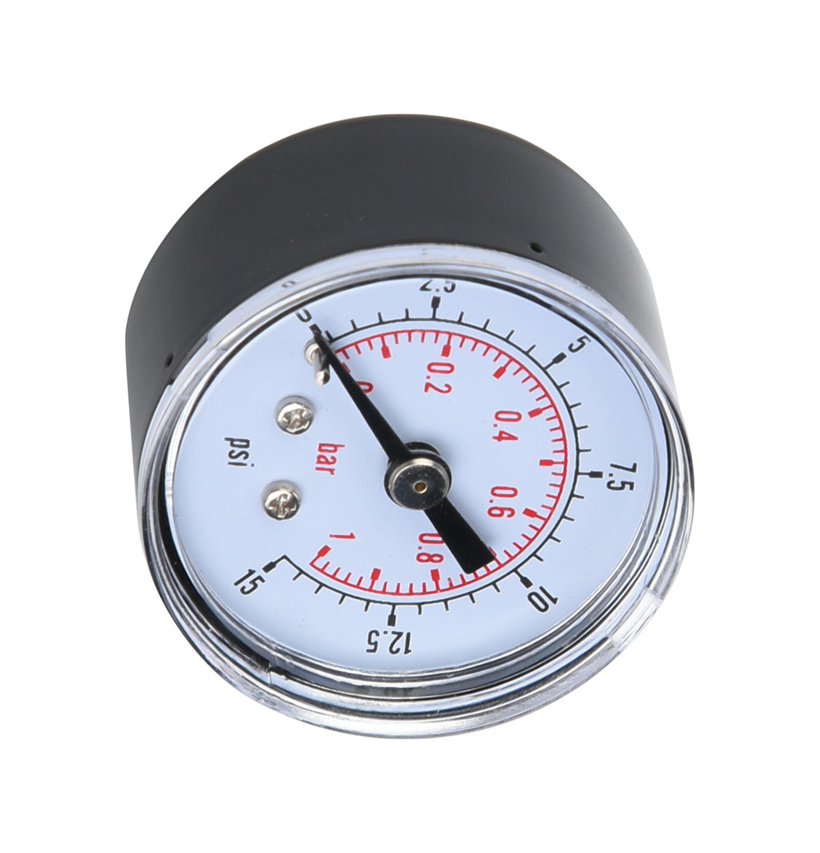 Kosona Yatay İçin 1/8"bspt Bağlantılı, Çift Ölçekli 0-200psi/0-14bar Metal Kasa Basınç Göstergesi - Hava, Yağ Ve Su Basıncı Ölçümü