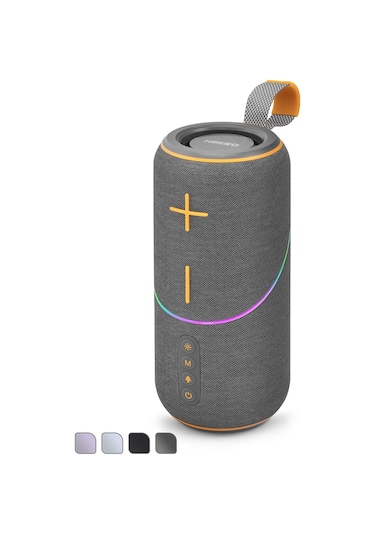 Mini Bluetooth Hoparlör Fm Rgb Outdoor 9.5 X 9.5 X 21.7 Cm Kms300