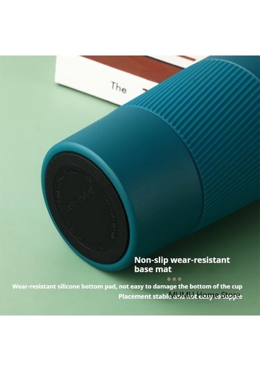 Lixiaqu01 510 Ml Paslanmaz Çelik Kahve Fincanı Araba Termos Mavi