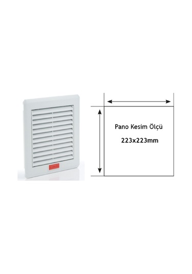 Plastim Pfı2500 ,260x260mm Fan Filtre/menfez