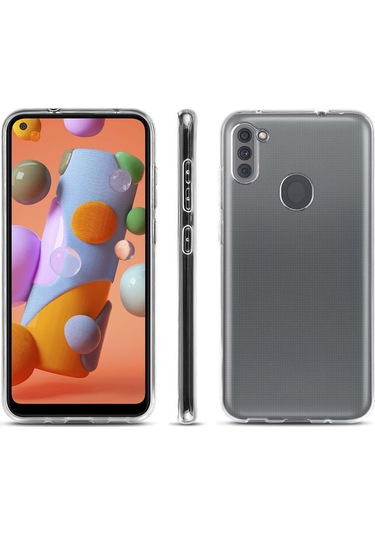 FitCase Samsung Galaxy A11 (A115) Uyumlu Kamera Korumalı Silikon Arka Kapak Kılıf