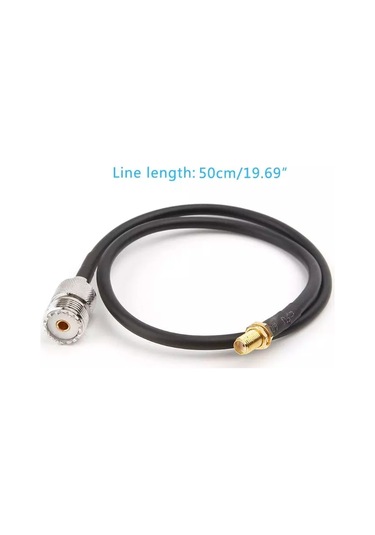 Pigtail Kablo Sma Dişi - Pl259 Dişi Dönüştürücü Siyah