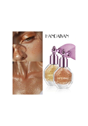 Gümüş Elmas Vurgulama Tozu Glitter Sprey Hava Yastığı Uygulaması Parlak 05 4.6g C01