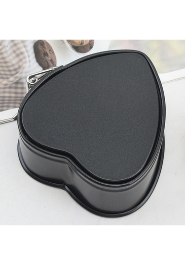 Ulzyvf Yaylı Siyah Kek Kalıpları Seti, 9-4-2 İnç Cheesecake Kalıpları, 3 Adet Siyah