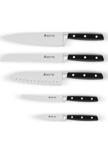 Aryıldız Pro-x Line 6 Parça Bıçak Seti Siyah