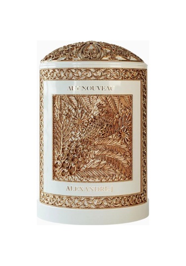 Alexandre J Pure White Mum 220g, Porselen Ve Bronz Tasarım