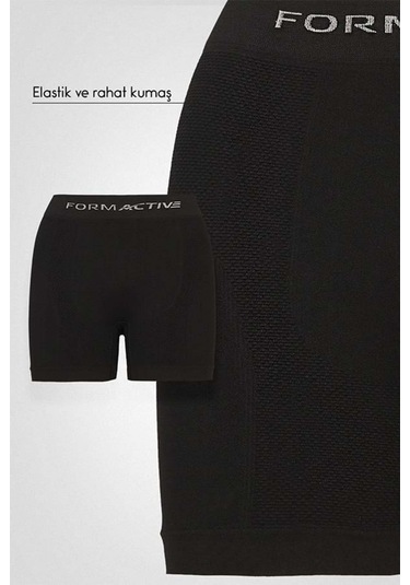 Uniquetrenders Erkek Dikişsiz/seamless Nefes Alabilen Boxer Siyah