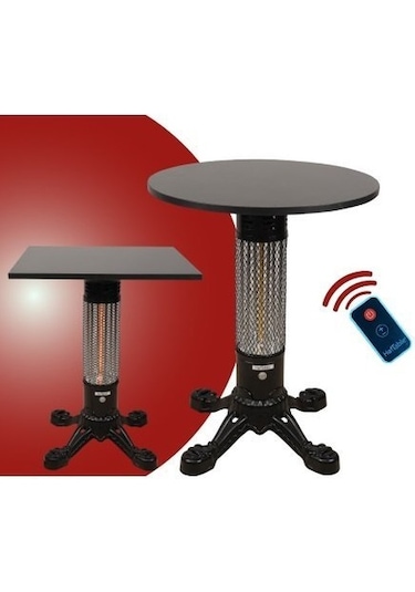 Hottable Tekno Plus 1500 W Uzaktan Kumandalı Isı Kademeli Infrared Isıtıcılı Masa