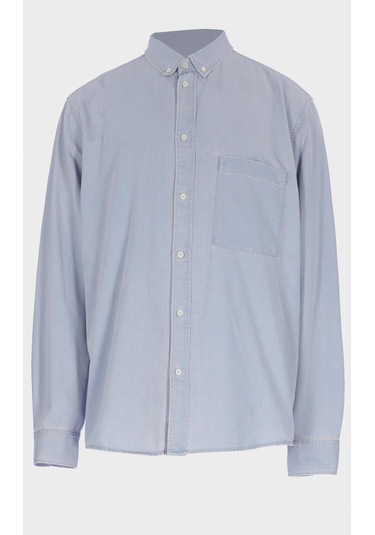 Erkek Açık Mavi Regular Fit Jean Gömlek C 4553-080 Açık Mavi