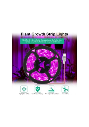 Didadodo Pembe Mor Renkli, 5v Abs Malzeme Işık Şeridi - 0.5m/1.0m/2.0m/3.0m Uzunluk, 30/60/120/180 Işık Boncuk Seçenekleri, Renkli Işık Şeridi Diğer