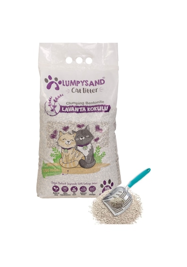 Lumpysand Lavanta Kokulu Ince Taneli Kedi Kumu 10 L