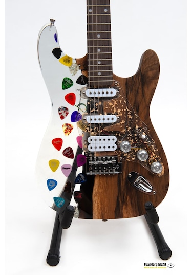 Elektro Gitar Custom Epoksi & Yıllanmış Ağaç Kişiye Özel Nordic Grey