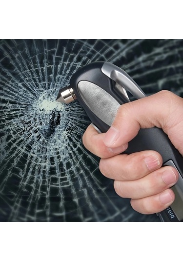 Boatshop1 Siyah 150 Psı Dijital Lastik Basınc Olcer 5li Acil Durum Arac Seti Guvenlik Cekici Emniyet Kemeri Kesici Araba Kamyon Bisiklet