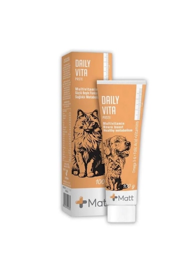 Matt Daily Vita Multi Vitamin Kedi Ve Köpek Macunu 100gr