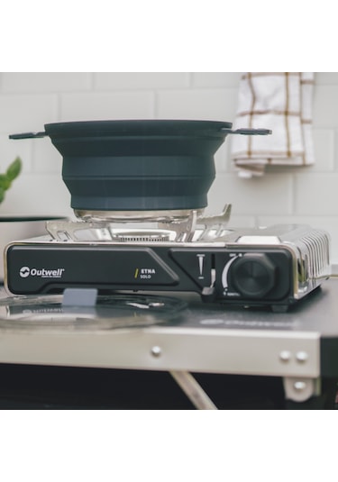 Outwell Etna Solo Stove Paslanmaz Çelik Gövde Portatif Kamp Ocağı Gri