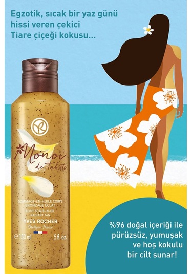 Yves Rocher Monoi Peelingli Duş Yağı 150 ML