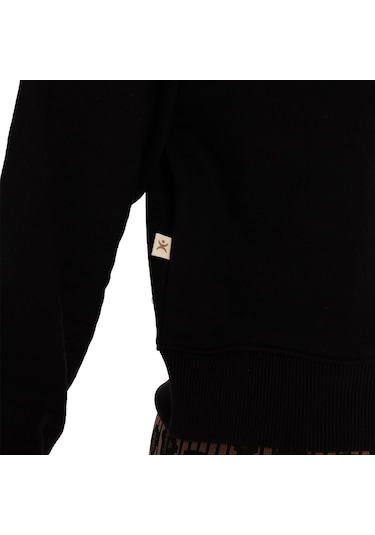 Inguz Kapüşonlu Hoodie Siyah