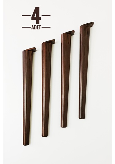 Plastik Zigon Sehpa Ayağı 45cm Ceviz (4adet)