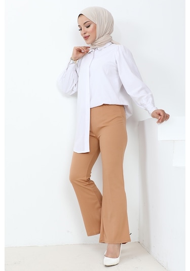 Piyale Ispanyol Paça Pantolon 653 - Vizon