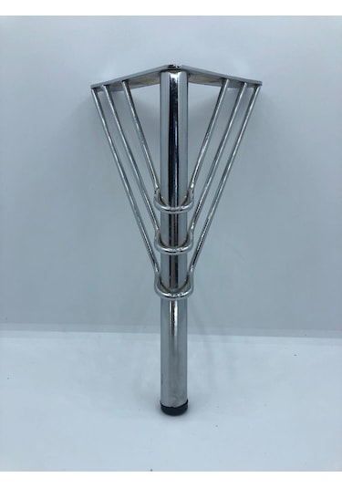 Karakoçaksesuar Metal,Venüs 20x9x9 Cm Krom Sehpa,Puf,Mobilya Ayağı ( 4 Adet)