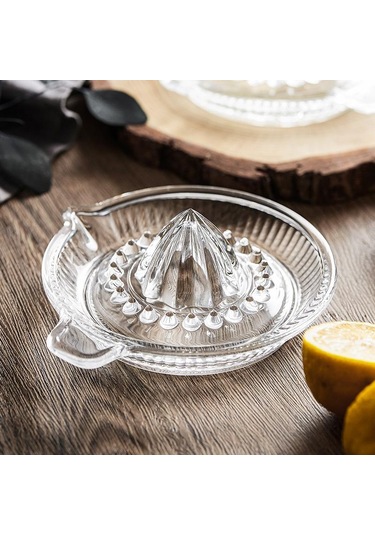 Exprimidor Limon Manuel Sıkacağı Portakal Meyve Suyu Sıkacağı Ev Tipi Taşınabilir Küçük Cam El Sıkacağı Mutfak Aksesuarları Şeffaf