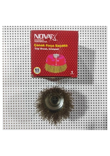 Novax Çanaklı Fırça Saçaklı Daire Fırça Çanak Tip 65 Mm 1 Adet