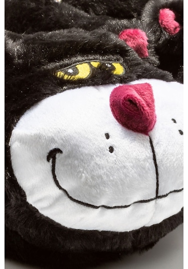 Twigy CC0548 Silvester Unisex Hayvanlı Panduf - Siyah