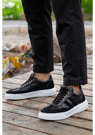Saphiro Günlük Ortopedik Erkek Sneaker Spor Ayakkabı Siyah