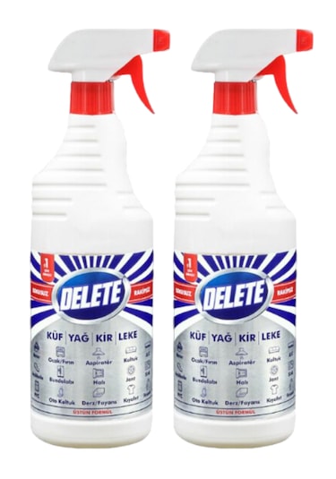 Delete Çok Amaçlı Yağ Kir Leke Çözücü Genel Temizleyici 2 x 1 L