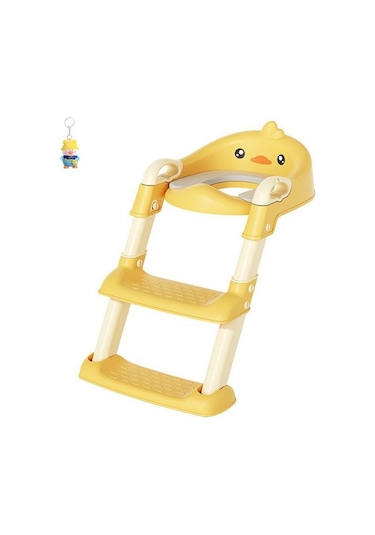 Çocuk Tuvaleti Merdiven Tipi Yardımcı Yastık Ve Raf Seti - Erkek Ve Kız Bebekler İçin