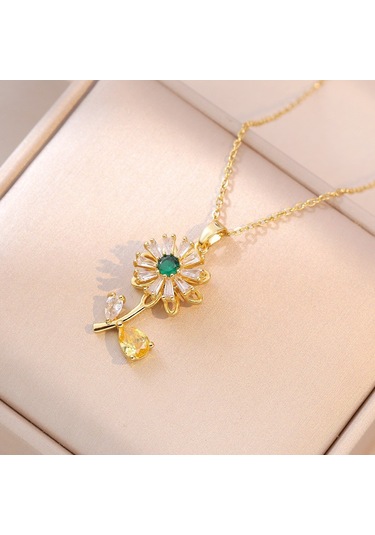 Bayan Kolye: Moda Estetiği Titanyum Çelik Kolye No.329 Çok REnkli