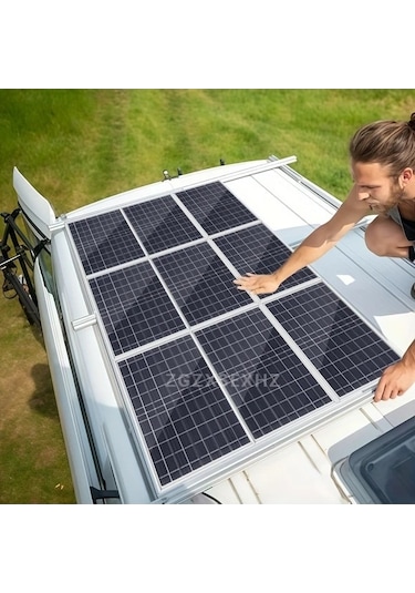 Trendooze 18v Taşınabilir Güneş Panelleri Rv Karavanı İçin 50a 100a Kontrolcü Kit Usb Şarj