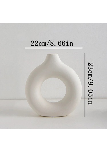 Luckysouk İskandinav Beyaz Çiçek Vazosu - Plastik Saksı Ve Dekorasyon Ürünü Chınamateryal: Plastik Kırmızı