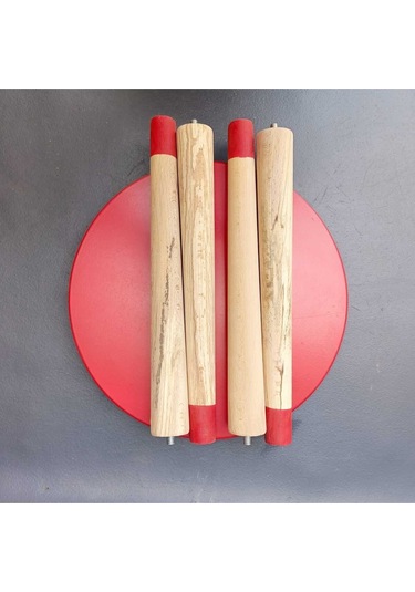 Na Neşeli Ahşap Ahşap Çocuk Taburesi. Çocuk Sandalyesi. Çalışma Masası .renkli Çocuk Odası Sehpa Çiçeklik Ev Dekoru Kırmızı