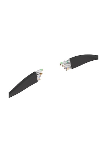 Irenıs 3 Metre Siyah Cat7 Kablo Yassı Ftp Ethernet Network Lan Ağ Kablosu