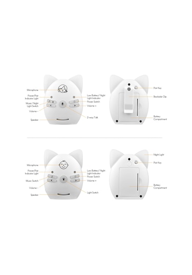 Cbtx Kablosuz 300 M İletim Aralıklı Bebek Güvenlik Telsizi Ses Monitörü