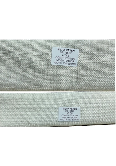 Milpa Keten Fon Perde.Farklı Ölçü Ve Pile Seçeneği 30 Renk