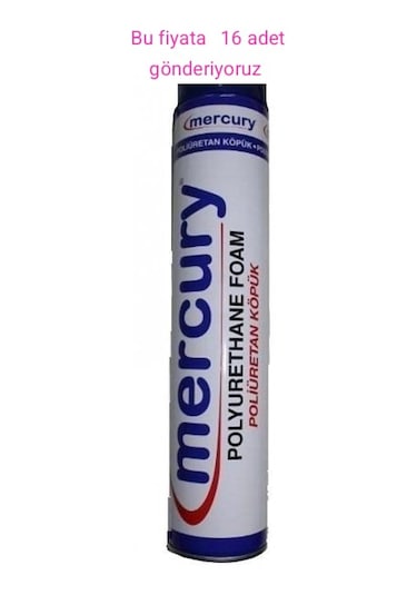 Apel,750 Ml,mercury,p.u Sprey Köpük , 16 Adet Gönderiyoruz