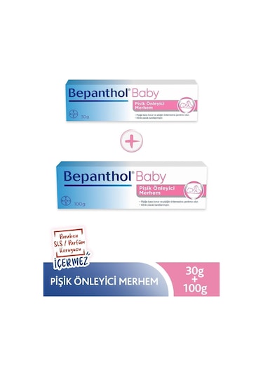Bepanthol Baby Pişik Önleyici Avantaj Paketi Merhem 2'li 100 G + 30 G