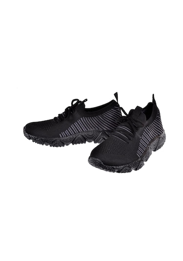 Pullman Triko Hafif Erkek Spor Ayakkabı Sneaker Plm-30504 Siyah Siyah