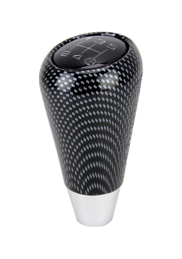 Wondernest Evrensel Araç Reçine Değiştirici Manuel 6 Vites Topuzu, 8.2x5.5cm Siyah Beyaz Siyah Beyaz